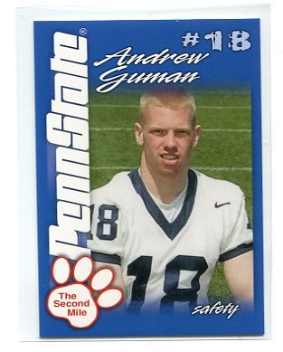 ANDREW GUMAN 2004 Penn State Second Mile College card PRE-ROOKIE