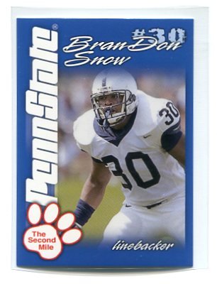 BranDON SNOW 2004 Penn State Second Mile College card PRE-ROOKIE