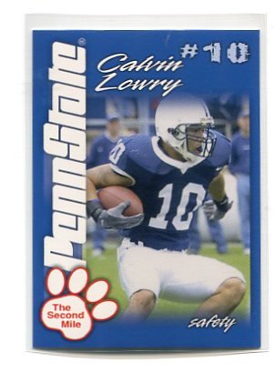 CALVIN LOWRY 2004 Penn State Second Mile College card PRE-ROOKIE Tennessee Titans