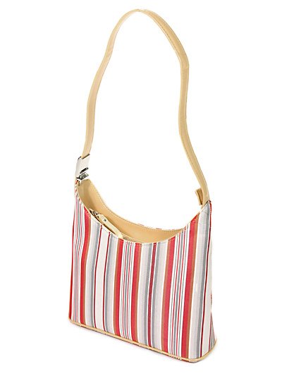 Designer Inspired Striped Handbag - BBrg