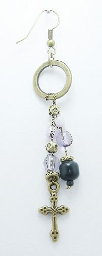 Cross Bead Artisan Earrings - BBcb