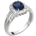 Blue Garnet CZ Ring - BBbg