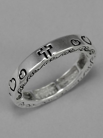 Silver Cross Ring - BBsc