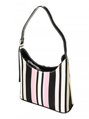 Designer Inspired Striped Handbag - BBbp