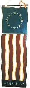 Folding Wood Flag - Large - G21115