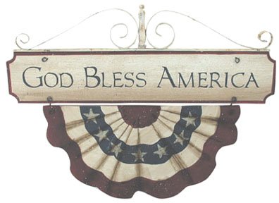 God Bless America Plaque - G23420