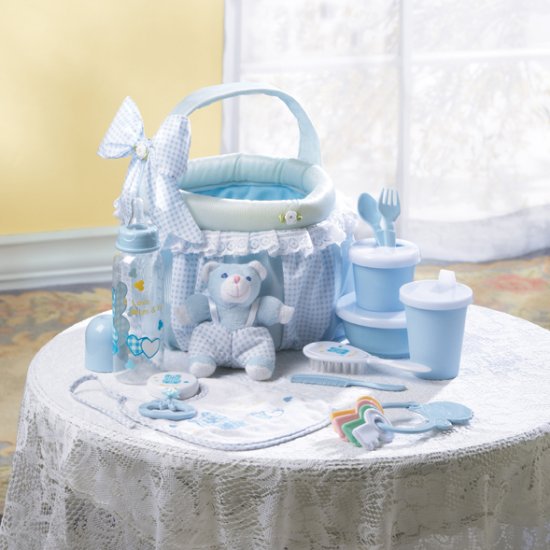 BABY GIFT BASKET IN BLUE - MM36740
