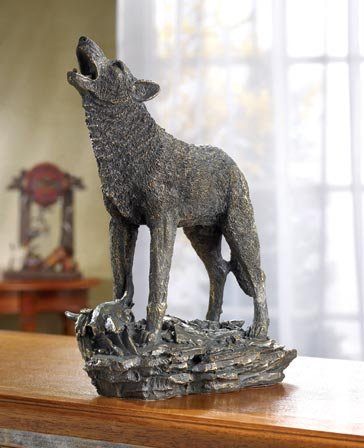 Antique Bronze Finish Wolf - MM37573