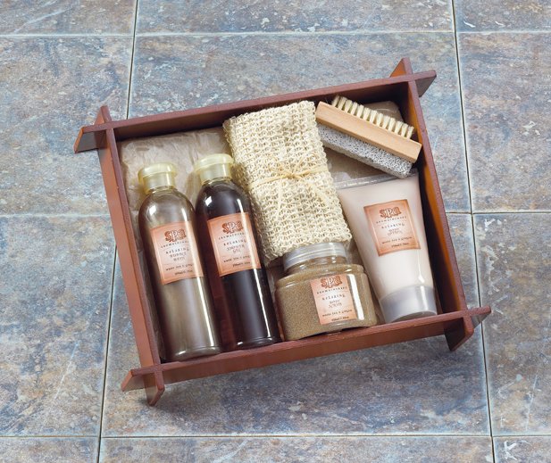 Tea & Ginger Bath - Wood Tray - MM36398