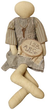 Emma Doll With Sampler - GEKP10037