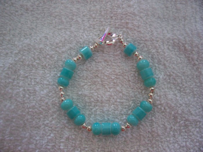 Teal & Silver Bracelet - TTts