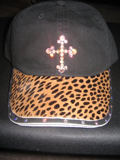 Baseball Cap - Leopard/Cross - JGlc2