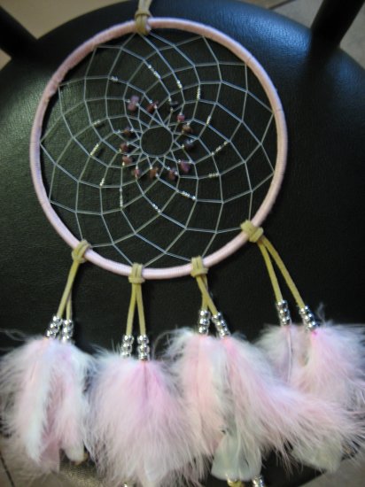 Pink Rhodonite Dreamcatcher - LTprd