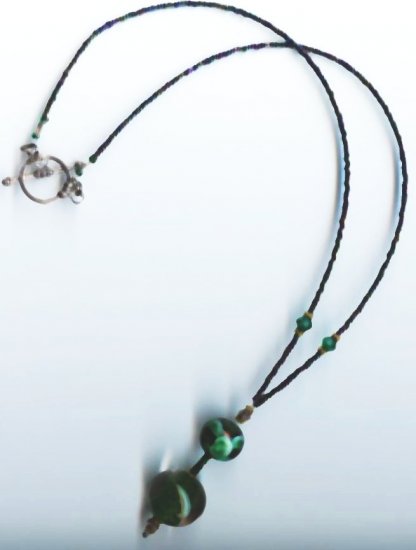 Sea Green Bead Necklace - EAsgn