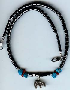 Silver Bear Necklace- EAsb