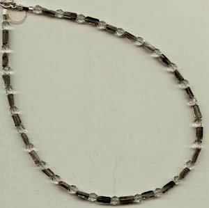 Smokey Quartz & Crystal Necklace - EAsqn