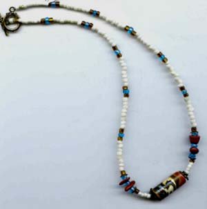Katchina Bead Necklace - EAkbn