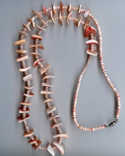 Navajo Pink Coral Necklace- EAnc