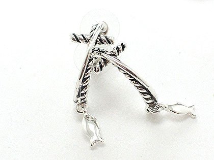 Silver Cross Earrings - BBsc