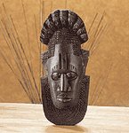 EBONY MASK WALL PLAQUE - MM33295