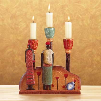 AFRICAN CANDLEHOLDER - MM34294