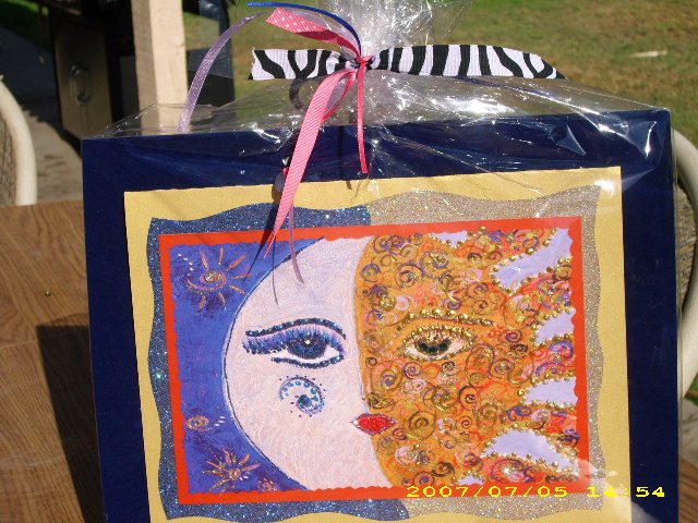 Sun & Moon Greeting Card 9x11 & Charm - IAsm911