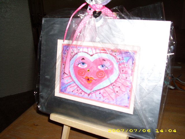 Heart Face 5 x 7 Greeting Card - IAhf57
