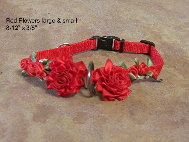 Red Flowers Collar- BTrf