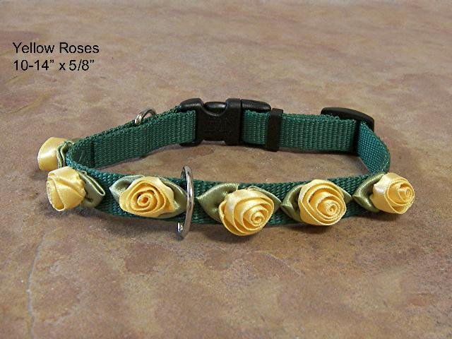 Yellow Roses on Green Collar - BTyrg