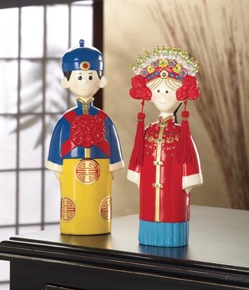 Chinese Wedding Couple Cake Topper - MM36347