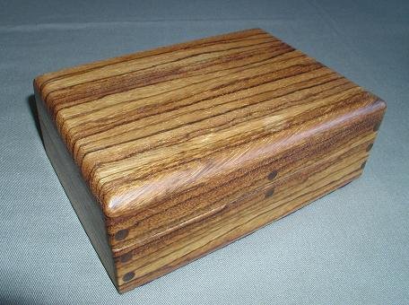 Zebra/Walnut Keepsake Box - WAzw