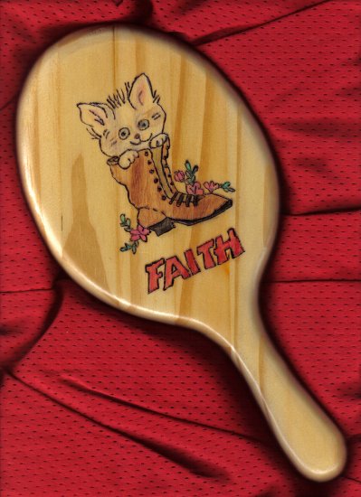 Kitten Design Wood Mirror - JWkm