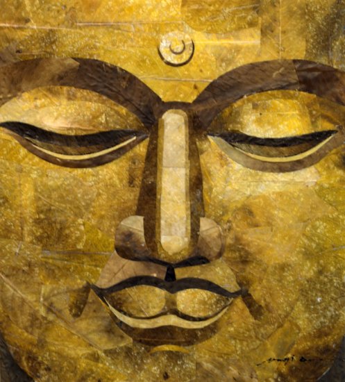 Buddah Leaf Painting - MEbu