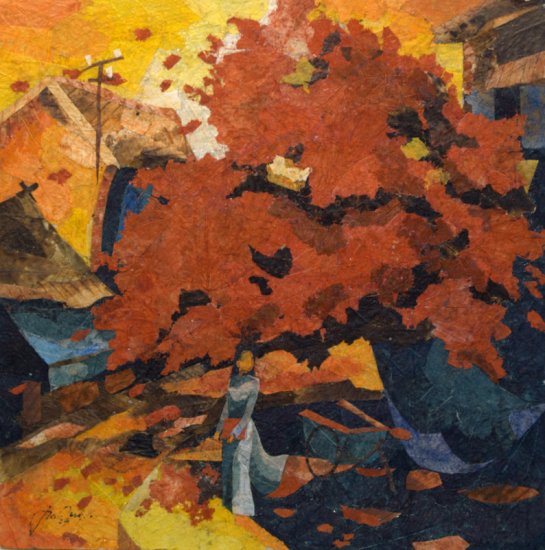 Waiting Leaf Painting - MEwa