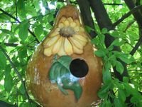 Sunflower Gourd Birdhouse - PJsf