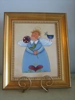 Handpainted Angel on Canvas - PJba