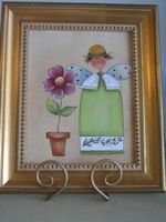 Handpainted Angel on Canvas - PJga