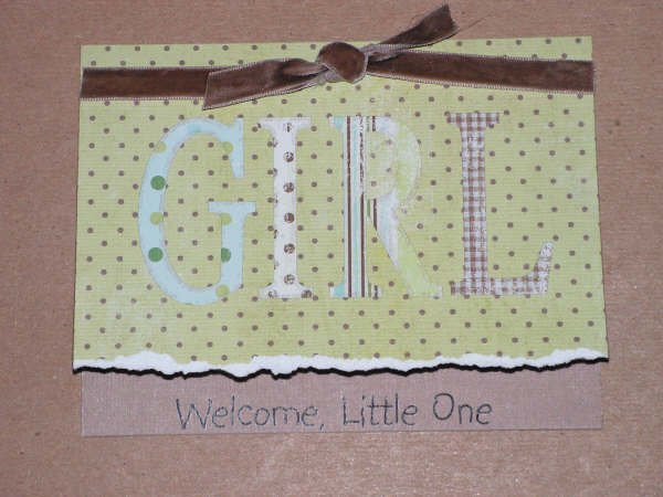 Baby Girl Greeting Card - CCbg
