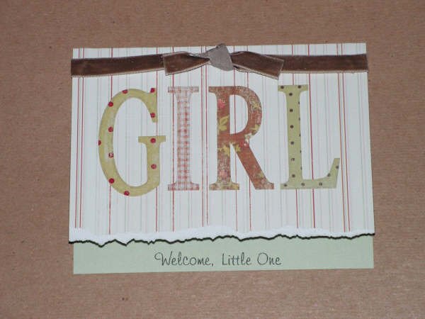 Welcome Baby Girl Greeting Card - CCwg