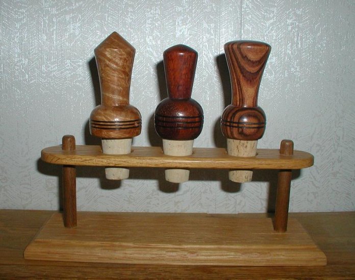 Wine Bottle Stoppers - Set of 3 - WAwb