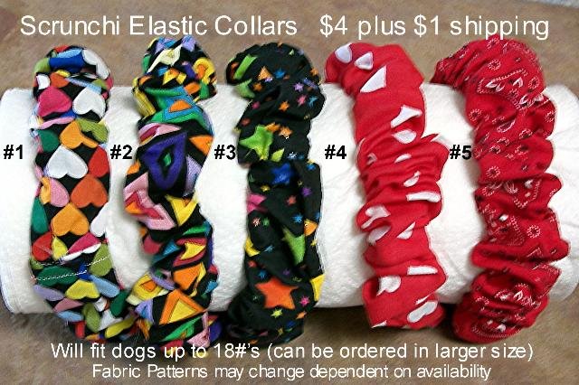 Scrunchi Elastic Dog Collars - BTsc