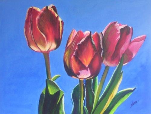 Three Tulips Print - NWttp