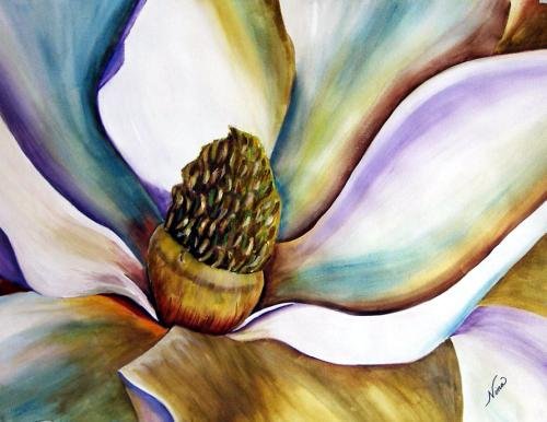 White Magnolia Print - NWwfp