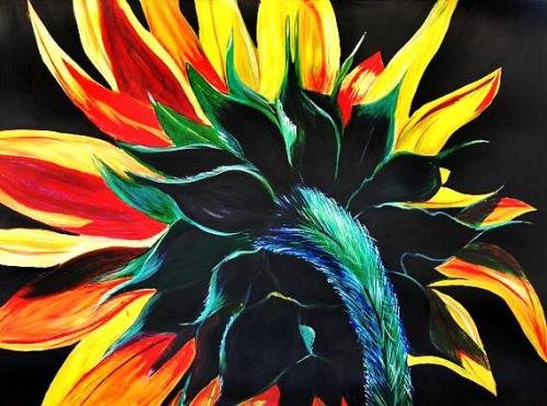 Behind the Sunflower Print - NWbsp
