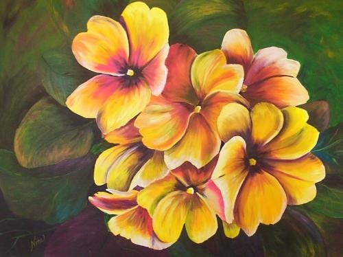 Bright Yellow Flowers Print - NWyfp