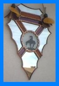 Stained Glass Arrowhead with Symbol - SGar