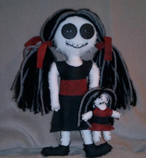 11" Goth Punk Worry Doll - EPL11