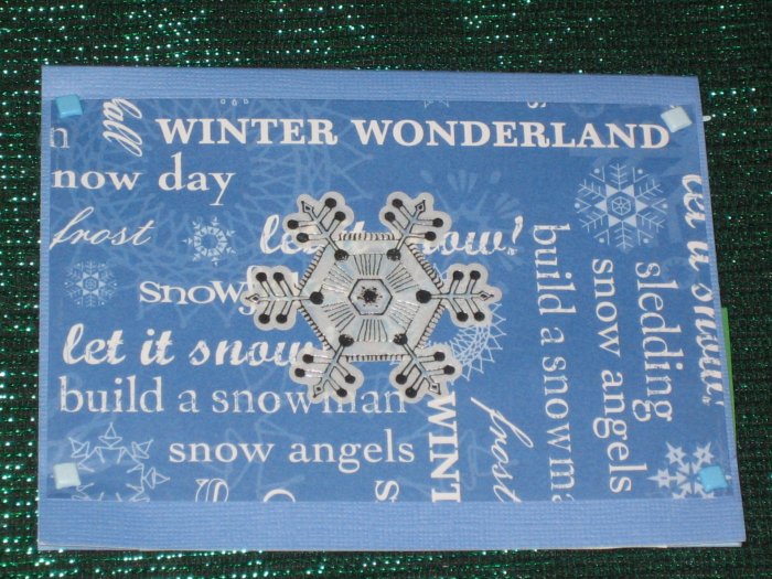 Blue Snowflakes Greeting Card - CTbs