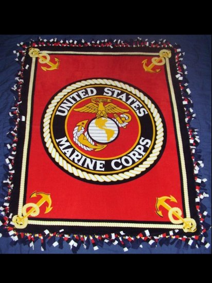 United States Marine Corps Fleece Blanket - BTus