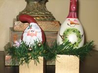 Santa or Snowman Gourd - PJss